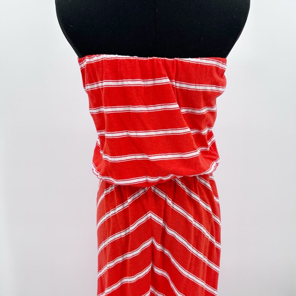 Michael Stars Strapless Dress One Size Red White Stripe Convertible One Size - Picture 10 of 11
